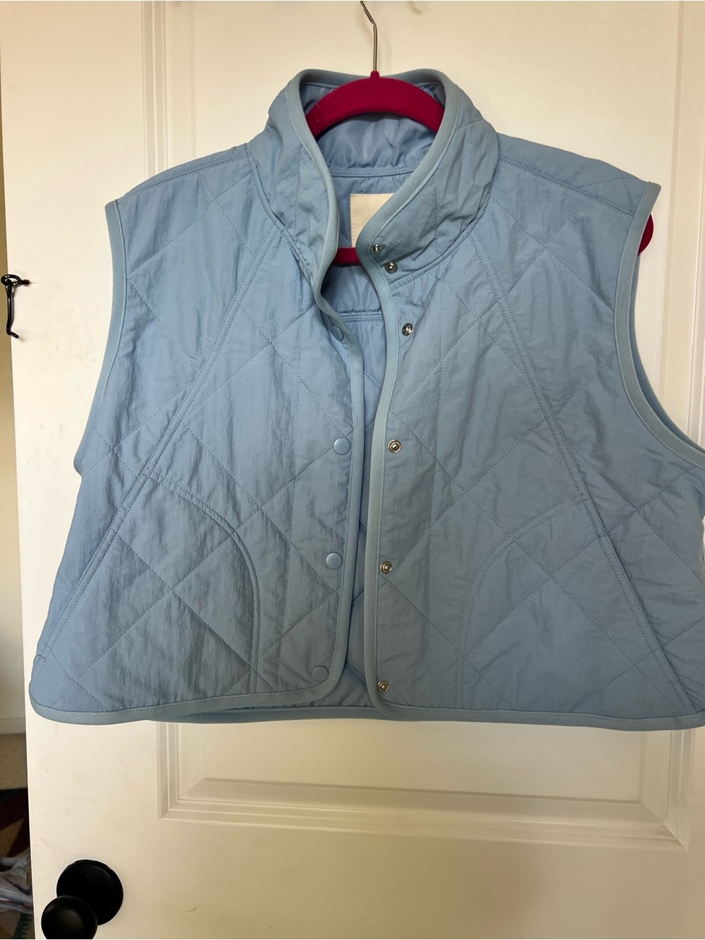 Thread & Supply Light Blue Quilted Vest
